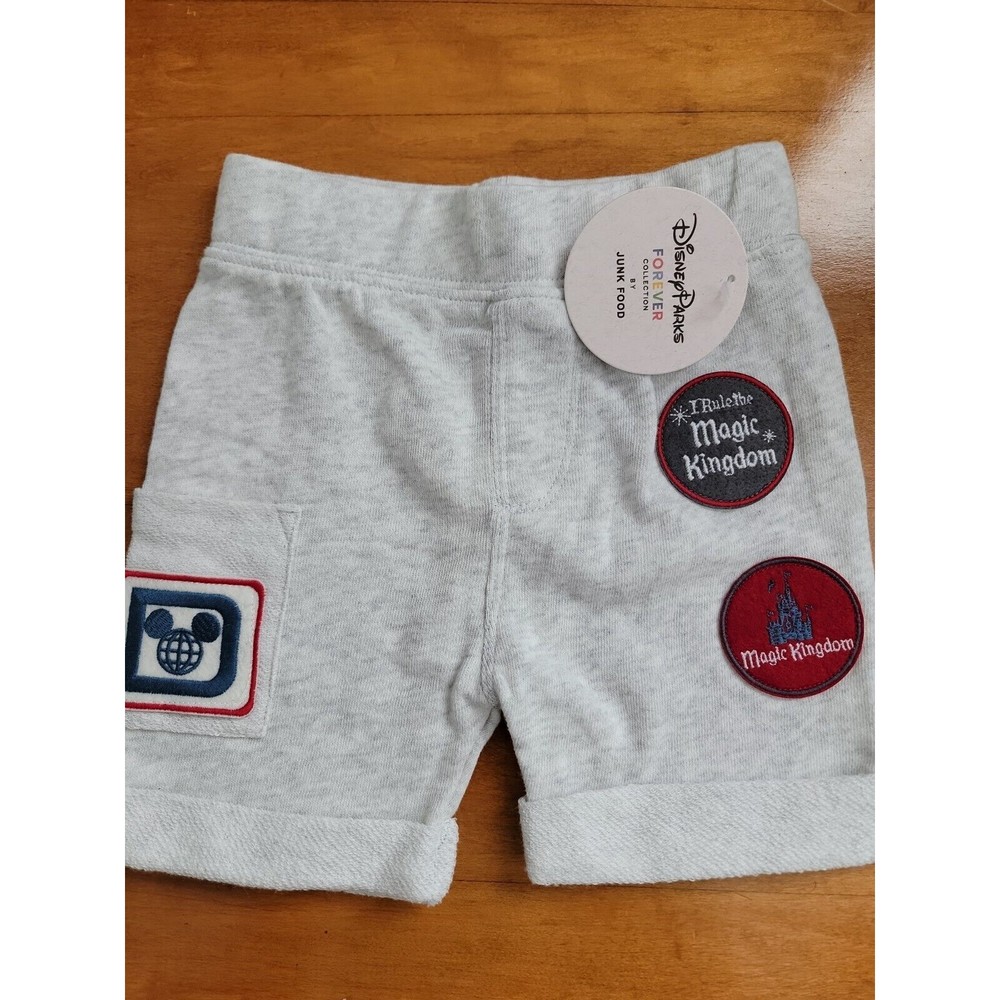 NWT Disney Parks Forever Collection Magic‎ Kingdom Baby Toddler Shorts 12 Months